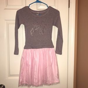 Pink and purple tutu dress